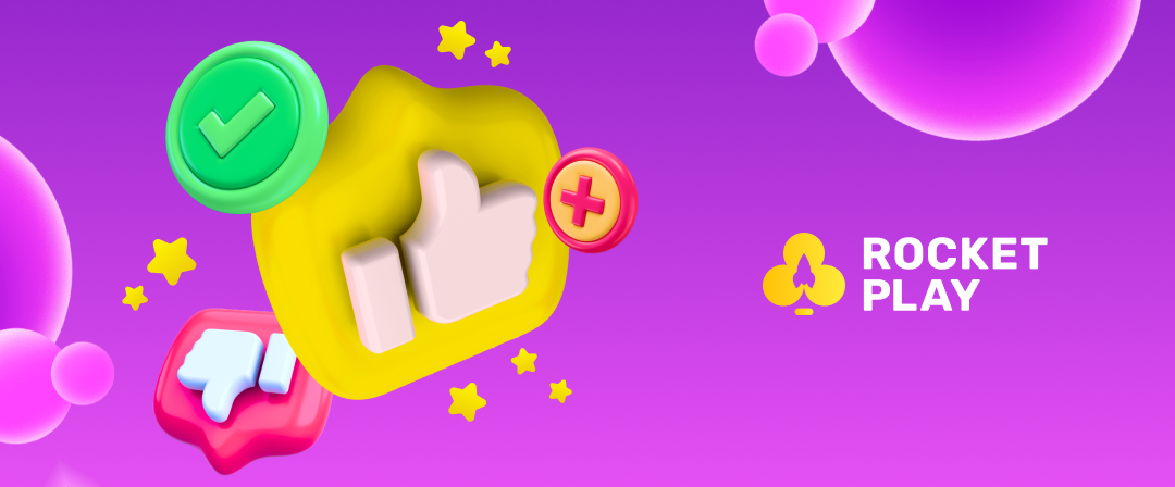 Illustration für einen Artikel über Rocketplay-Bewertungen